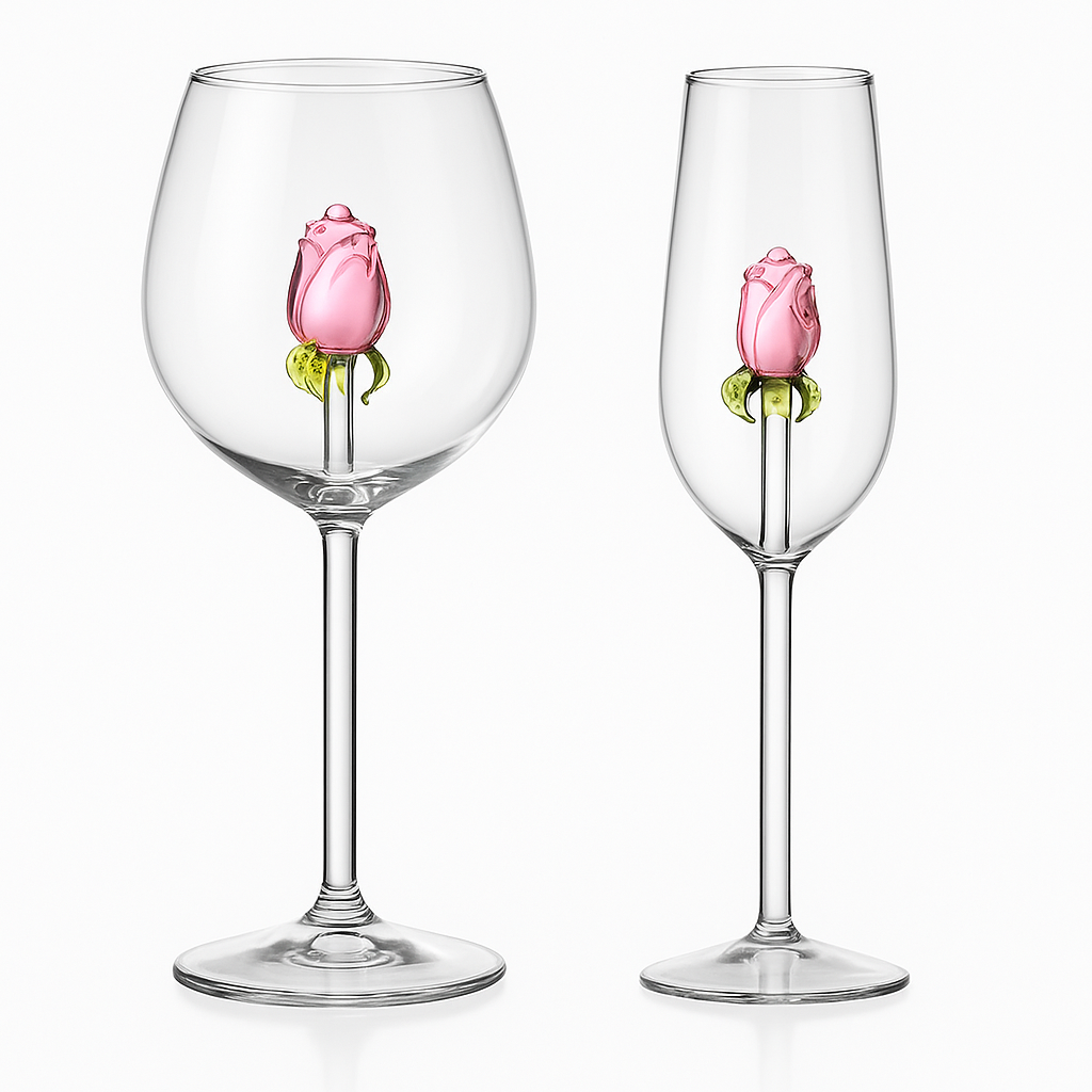 Roséweinglas