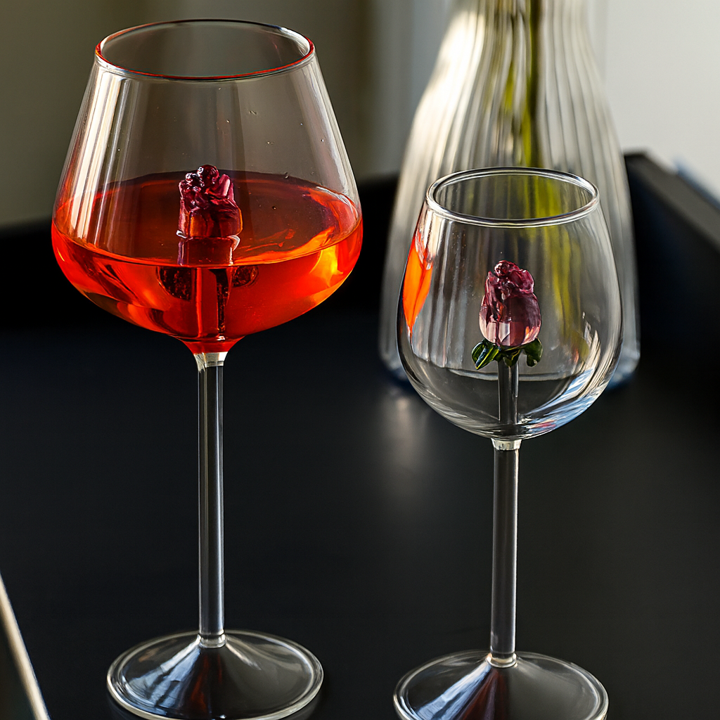 Roséweinglas