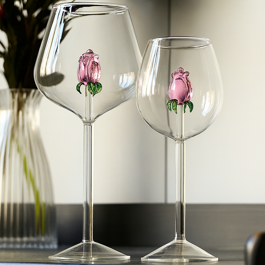 Roséweinglas