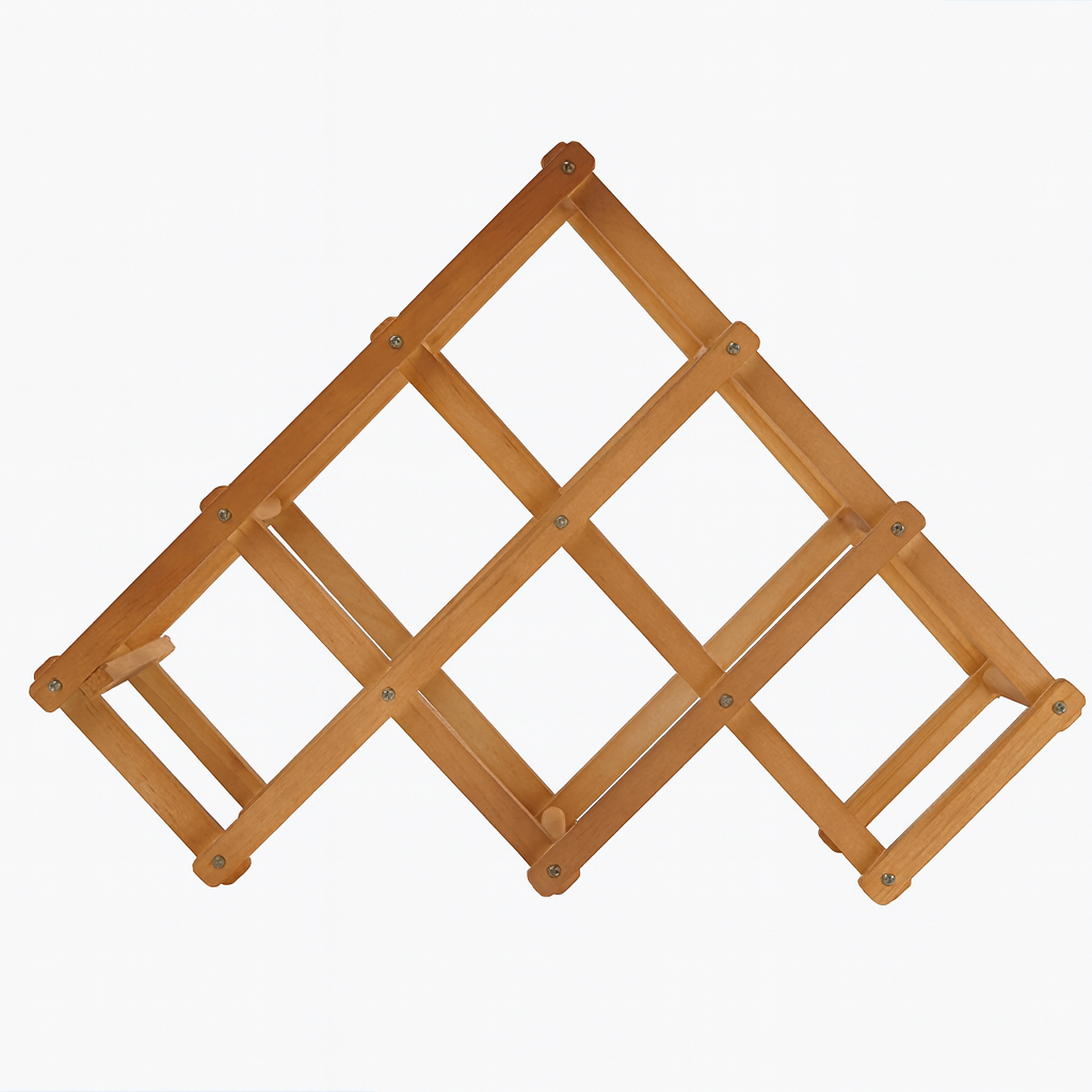 Klappbares Weinregal aus Holz