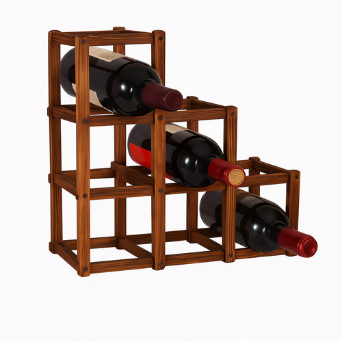 Klappbares Weinregal aus Holz