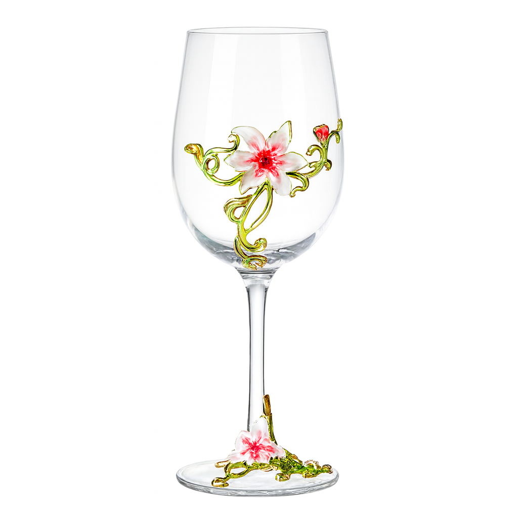 Retro Emaille Weinkelch